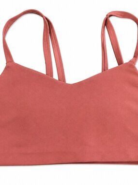 All In Motion Mauve Sports Bra Size Large Strappy Back Athletic